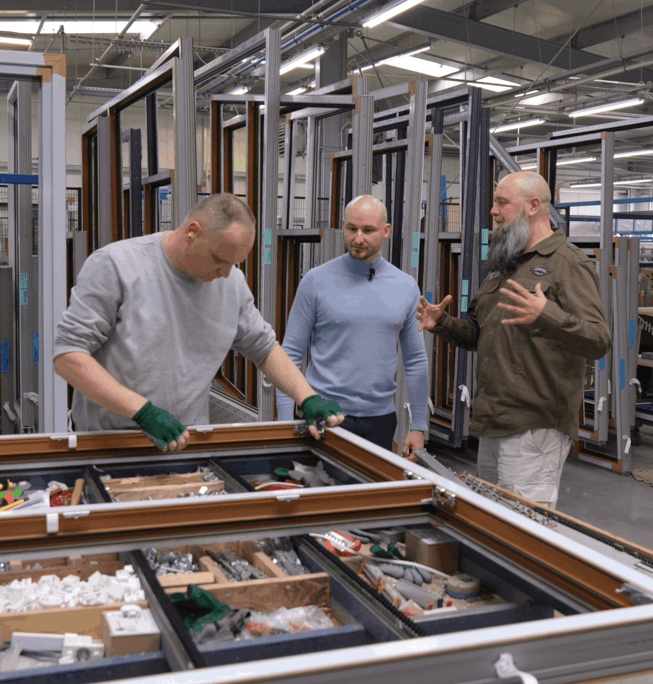 Usine fenetre en Pologne<br />
Fabrication